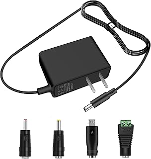 UL Listed AC/DC Adapter 6V 2A 1.5A 1A 0.5A Adapter Power Supply 6V Power Cord 12W 100-240V 50-60Hz Center Positive Compatible 6 Volt 200ma 300ma 500ma 800ma 1500ma and More DC 6V Devices