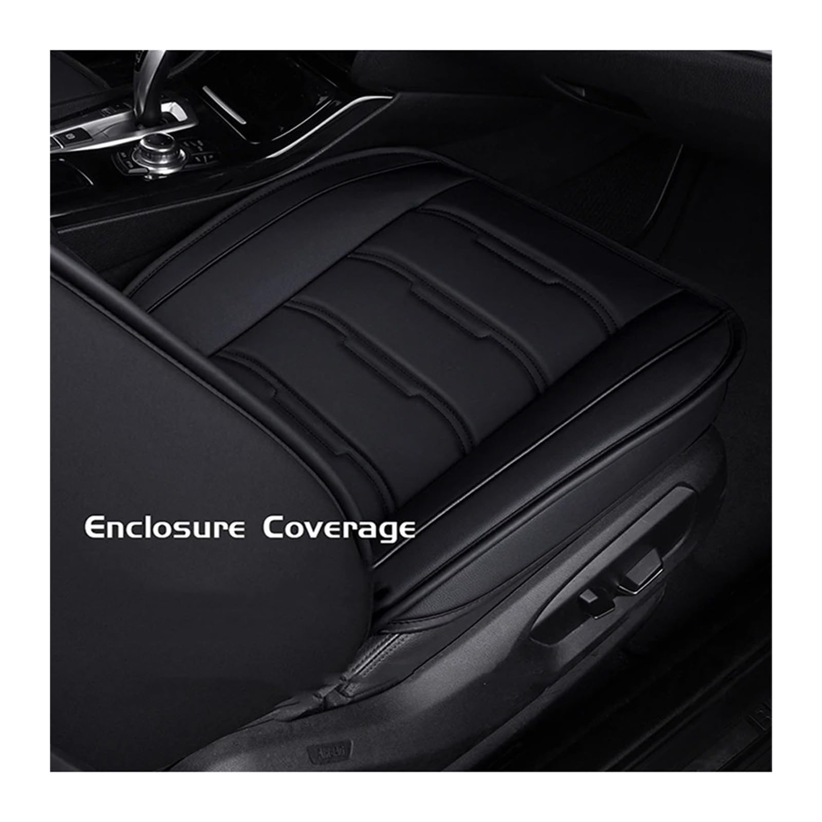 Housse Siège Voiture Cuir pour Tous Les Modèles pour Captur pour Logan pour Kadjar Trafic Scenic Megane Sieges Voiture Couvre(Rear Seat Cover 1)