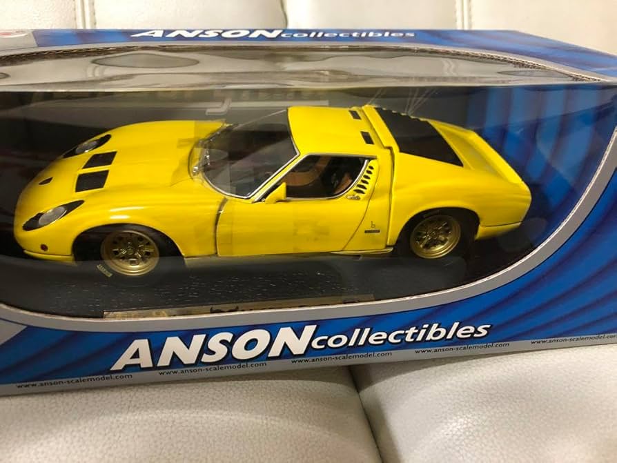 Amazon | 1/18 ANSONアンソン ランボルギーニ ミウラ イエロー
