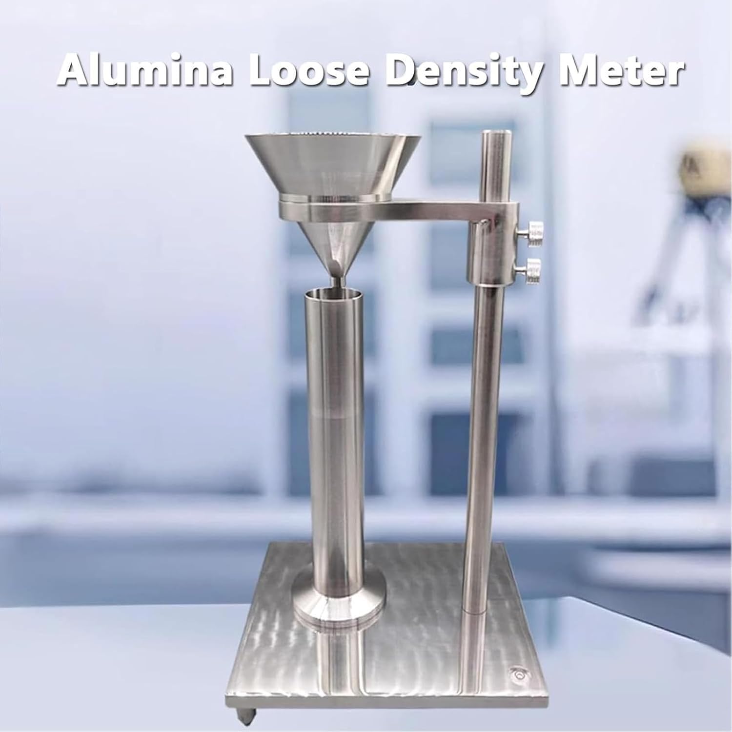 Medidor De Densidad Apilable, Densímetro De Polvo De Acero Inoxidable, Volumen del Vaso Medidor: 200 M³, Diámetro del Orificio del Embudo: 6 Mm, para Investigación Química, Alimentaria