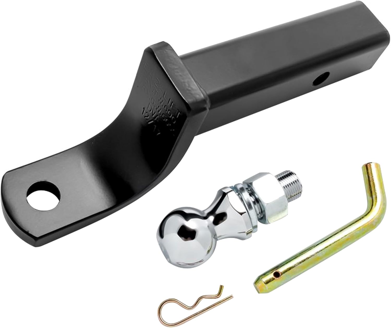 Camco Eaz-Lift Heavy Duty Ball Mount Kit - Attaches to 2" Hitch Receiver to Create Ball Mount Location|9" Length,4" Drop,2 ¾" Rise,1-7/8" Ball|3,500 lb. Tow Rating|Durable Powder Coated Steel (48275)