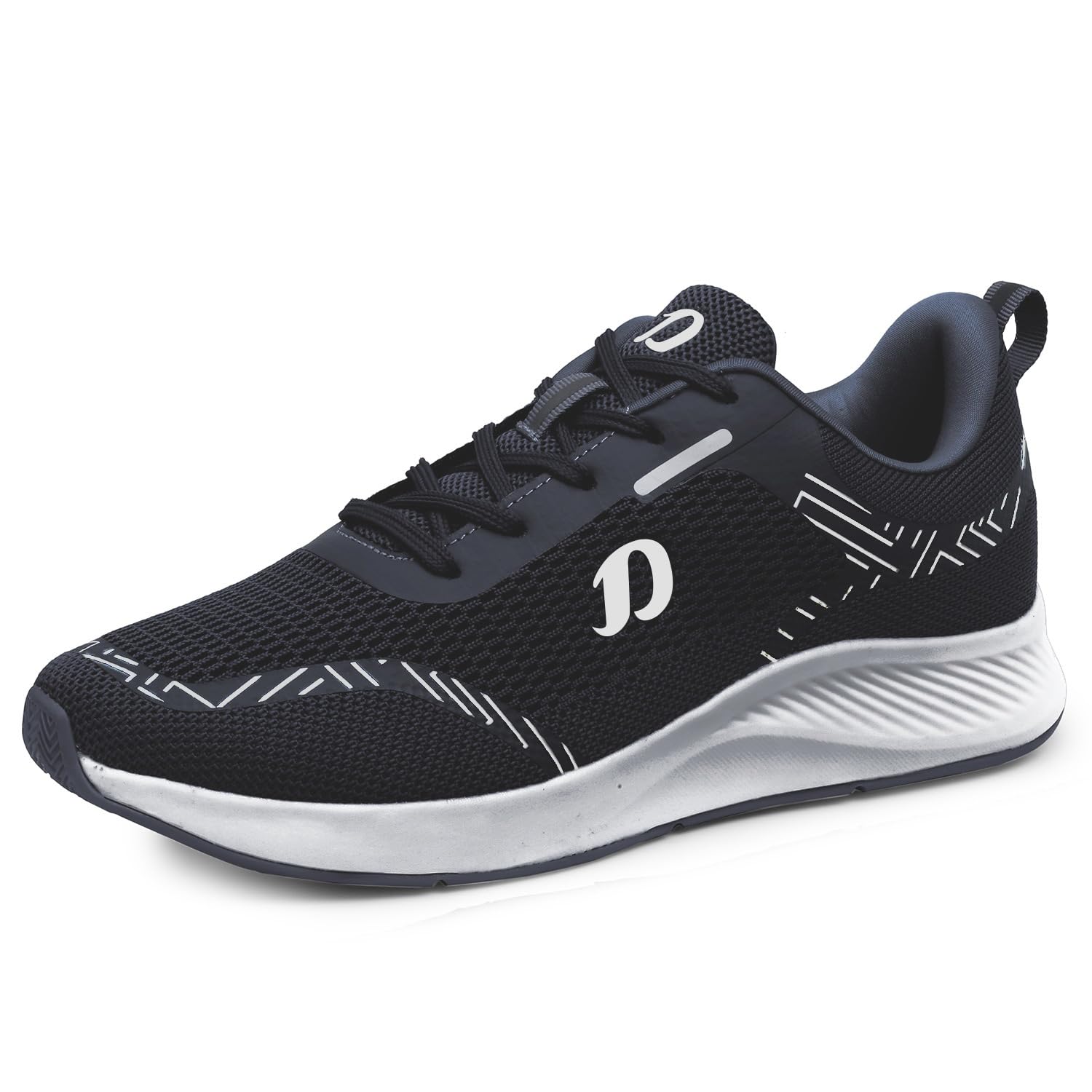 Mens Running Shoe with Memory Foam Insole & Ultrasoft Outsole|Sports,Gym,Training,Walking,Jogging,Casual,Athletics|Lightweight|Comfortable|Slipon Sneaker Lace-Up Gents Boys D-2010