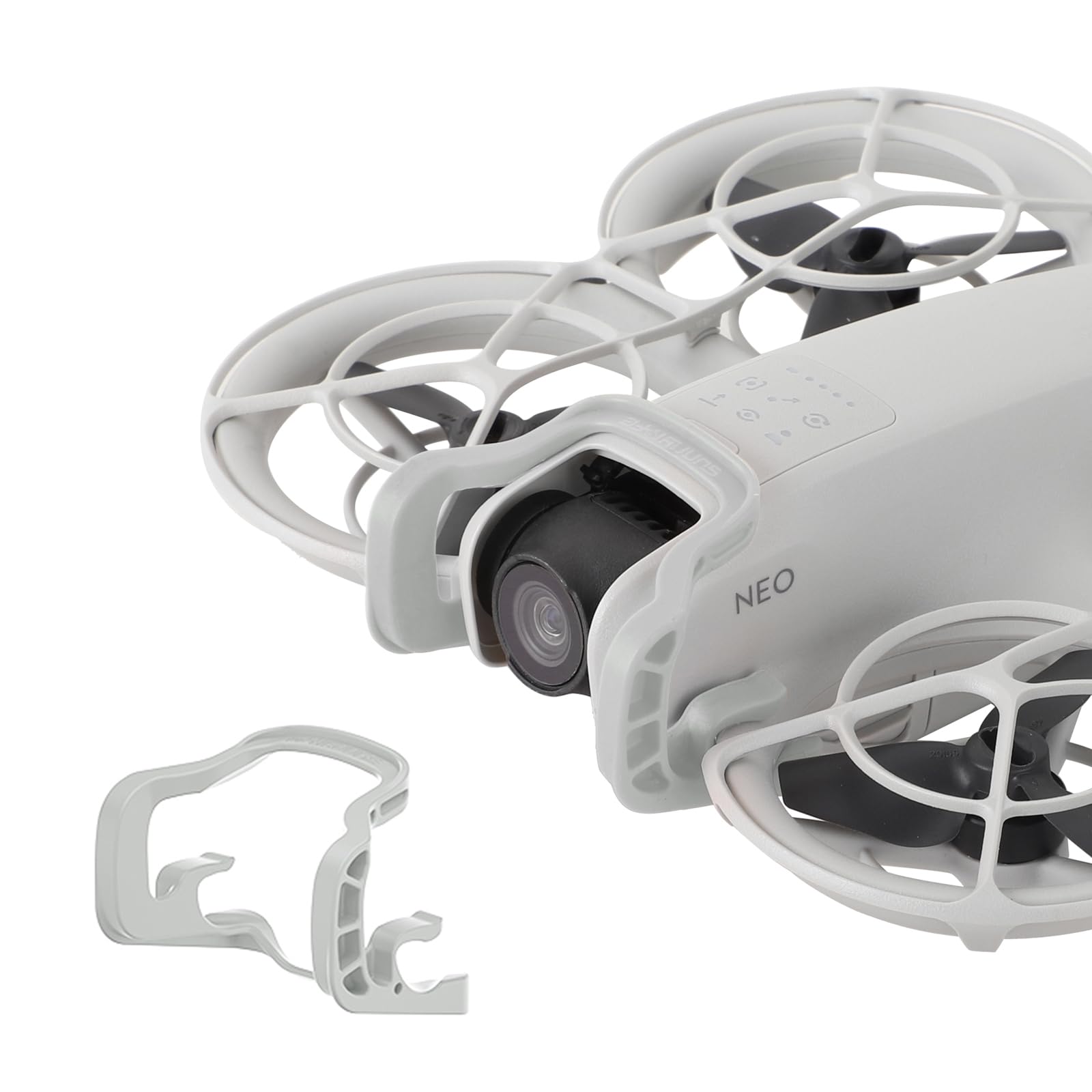 ZJRXM Neo Bumper Protective Bar Accessories, Gimbal Bumper Guard for DJI Neo Drone, Anti-Collision Protection Strip for DJI Neo Drone Camera (Grey)