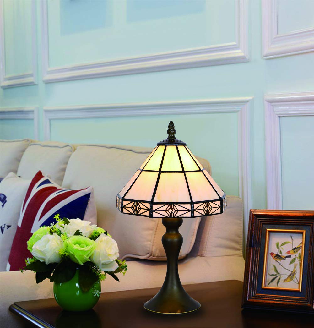 Amazon.co.jp : ティファニースタイルのテーブルランプ、8インチの