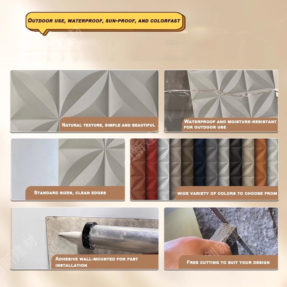 Pannelli Murali 3D in PU per Decorazioni D'interni, Piastrelle Murali 3D con Texture A Quadrifoglio Mattoni Profilati in PU Leggeri per Decorazioni D'interni Fai da Te(Bianco,16PCS)