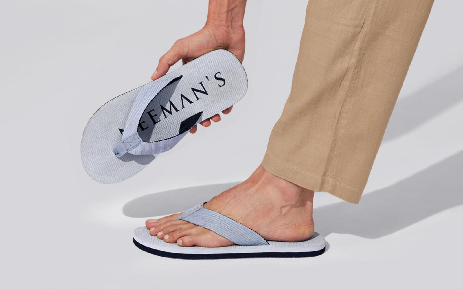Neeman's The Humble Flips for Men | Orthopedic Cushioned Slippers | Anti-Skid Bathroom Chappal for Wet Floors | Lightweight Indoor Outdoor Daily Wear Chappal
