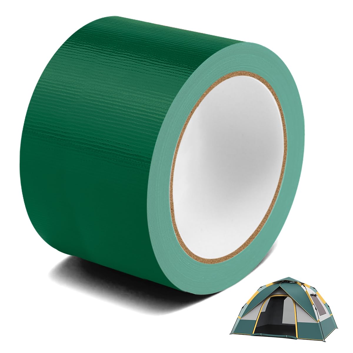 Planen Reparaturband, PVC Planenband Grün, Planenflicken 8cm x10m, Hohe Klebekraft/UV Beständig , Kleber für lkw Plane Schutz Flicken, Markisen Reparatur Klebeband für lkw abdeckplane, Markise, Zelt Baumarkt