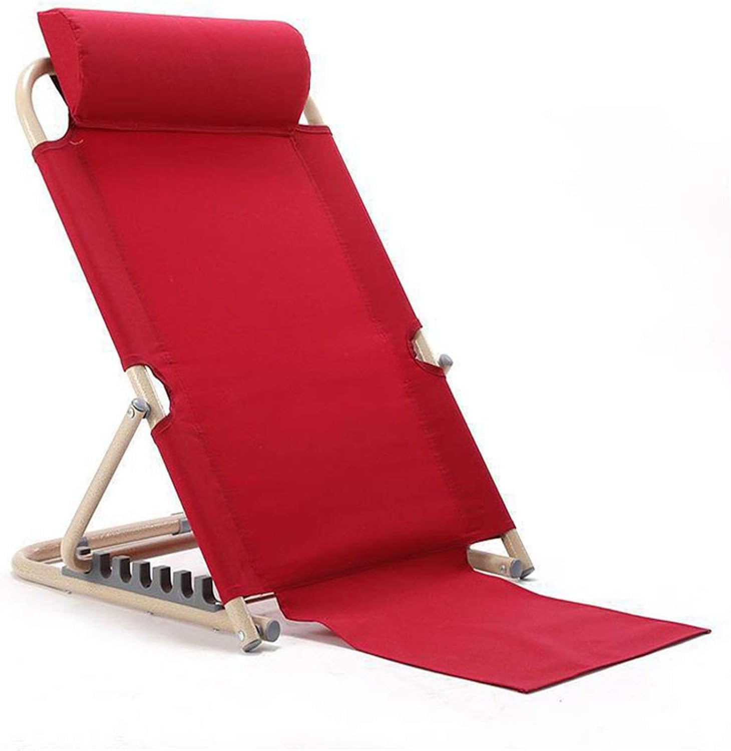 Folding Camping Cot for Adults Heavy Duty Outdoor Bed with Carry Bag Layer Travel Camp Cots Portable Cot Extra Wide,Back Rest Lumbar Support Bed Backrest for The Elderly,Adjustable Angle Bac