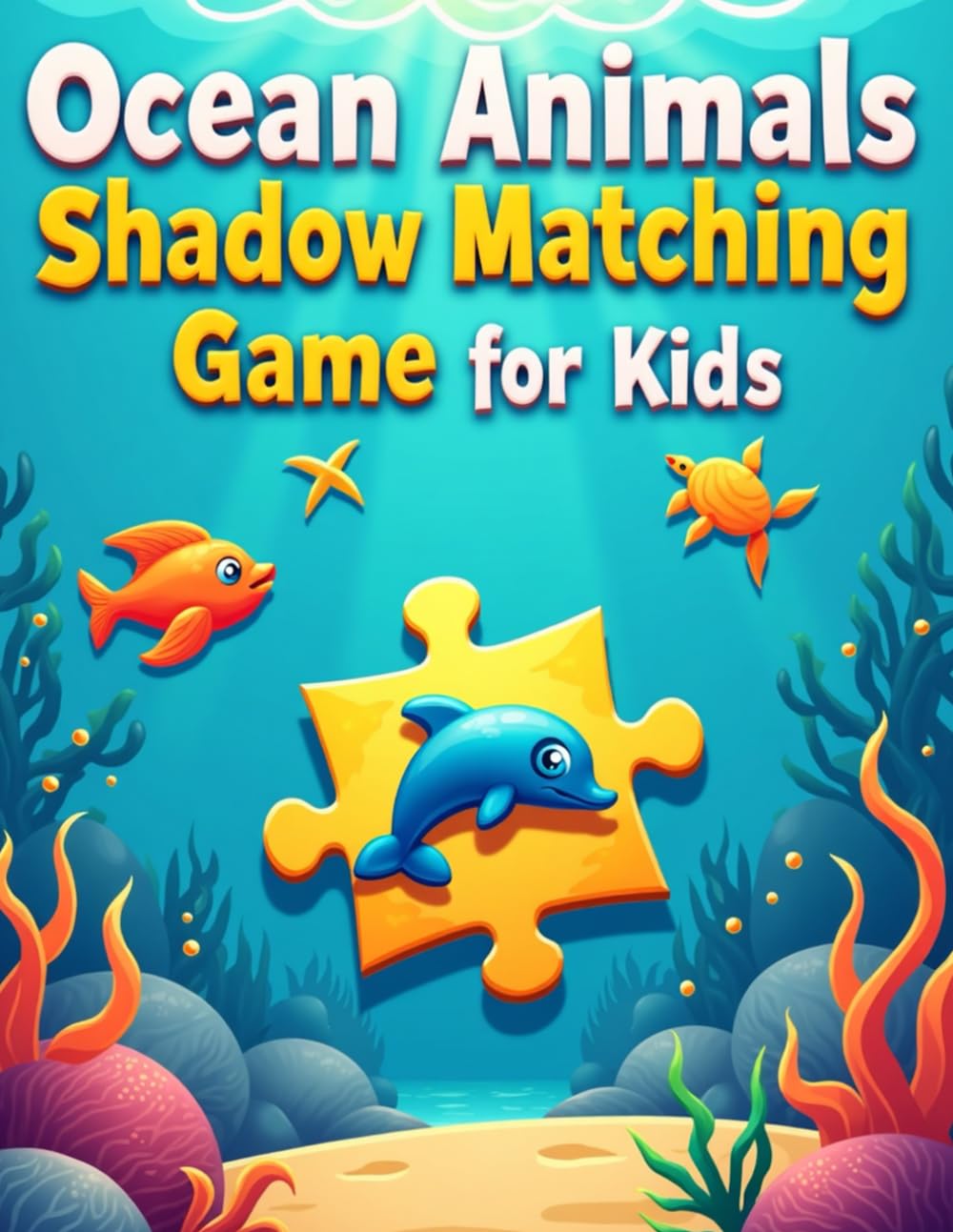 Ocean Animals Shadow Matching Activity Book for Kids: Kids Ages 4–8 – Improve Focus, Observation Skills, and Visual Learning with Easy and Engaging Puzzles