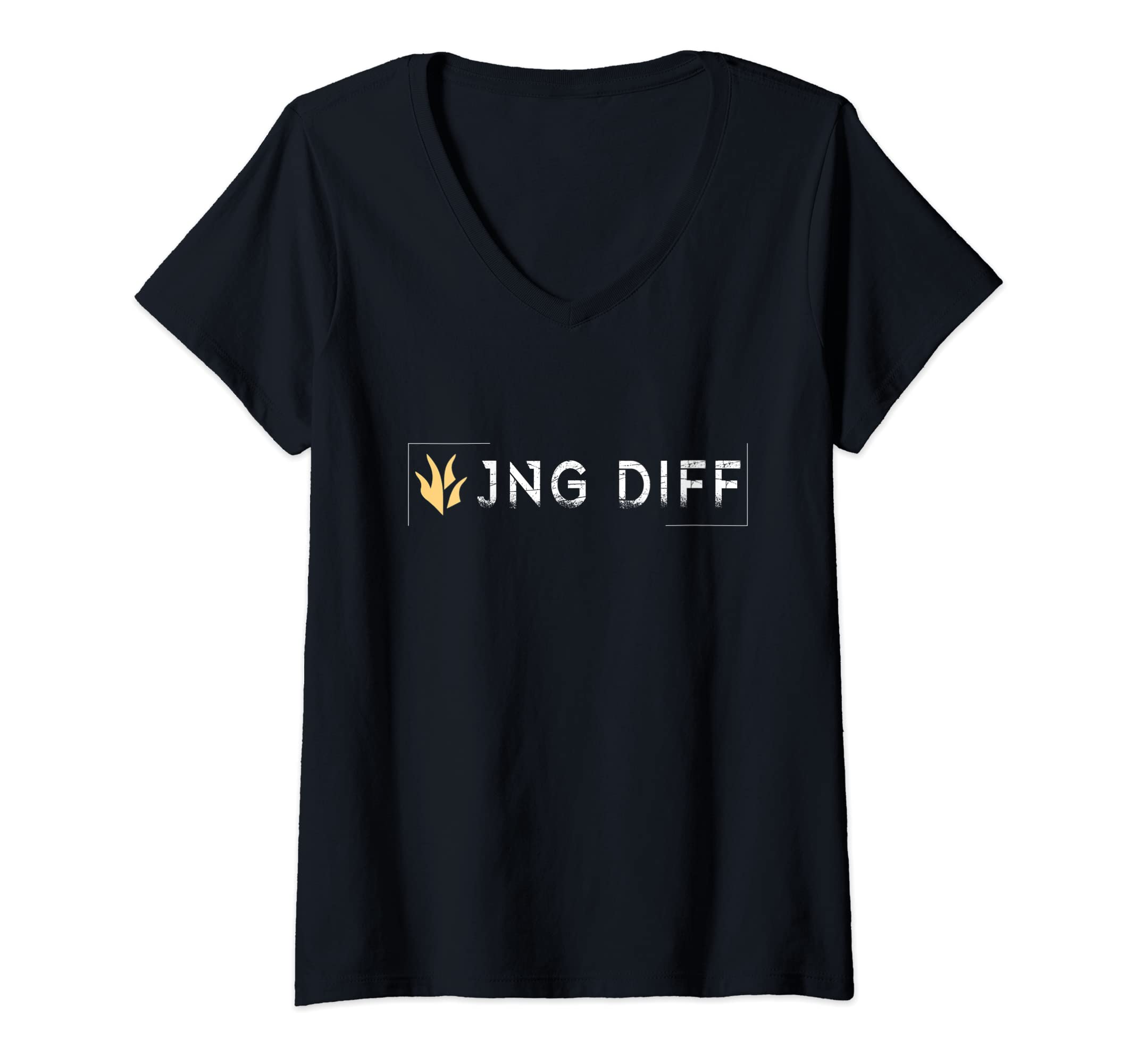 jng diffWomens jng diff Tilter tilted gaming V-Neck T-Shirt
