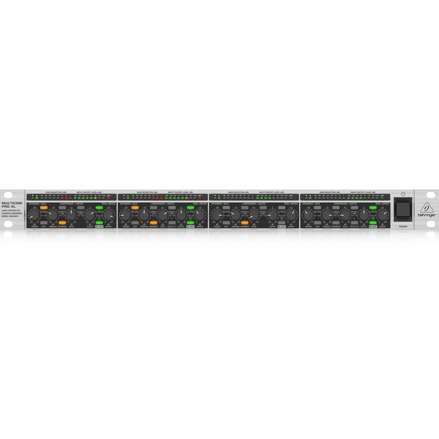 Behringer MDX4600 MULTICOM PRO-XL - 4 Channel Compressor/Limiter and Peak Limiter