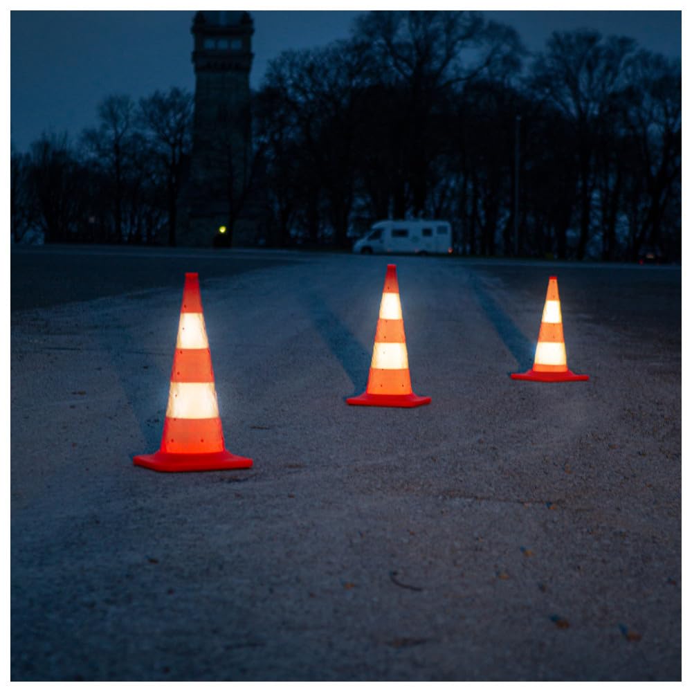 faltleit cono 30 m, versione Pro, 75 cm, versione pesante, con illuminazione, per l' impiego dei Vigili Del Fuoco zugelassen (EN 13422)