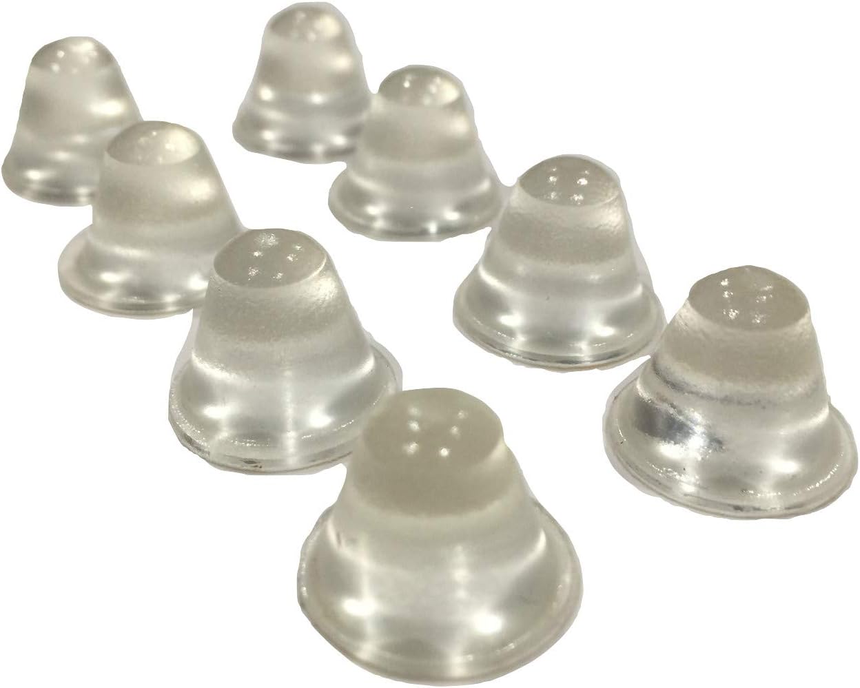 Cone Shaped Clear Rubber Bumpers 20 PC Made in USA Rubber Feet