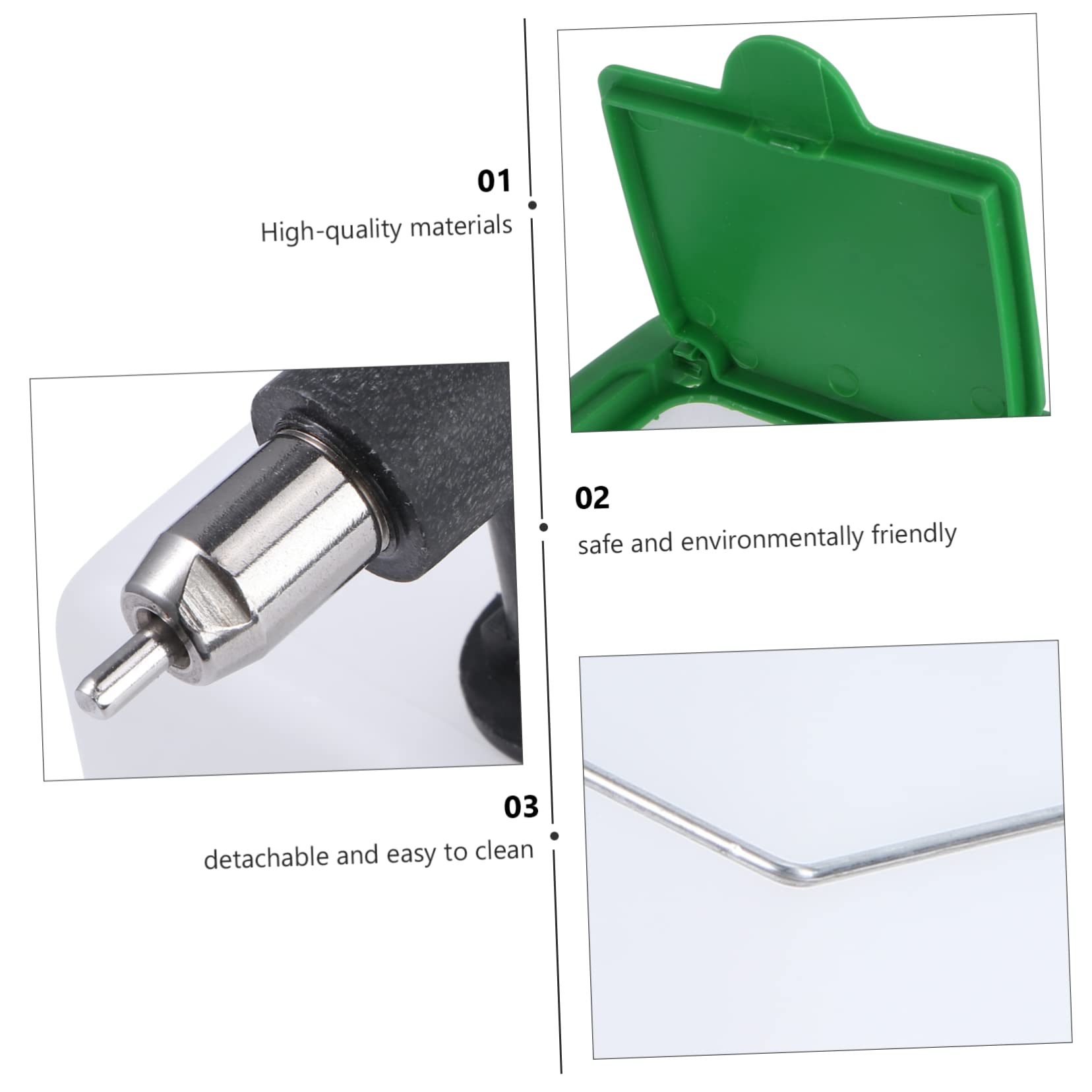 BESPORTBLE 3pezzi Distributore Automatico Per Conigli Abbeveratoio Plastica Per Animali Domestici Facile Da Installare e Utilizzare Adatto Per Tutti Tipi Di Ambienti