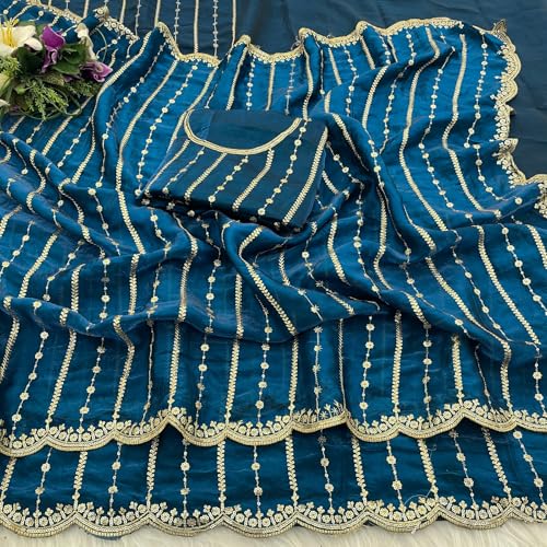 Image of Amazon Brand - Tavasya Womens Saree