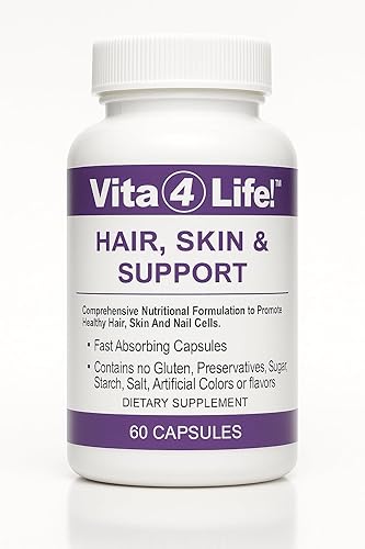 Vita4Life! Biotin 2000mcg + MSM Vitaminas para el crecimiento del cabello para mujeres y hombres | Suplemento de apoyo para el cabello, la piel y