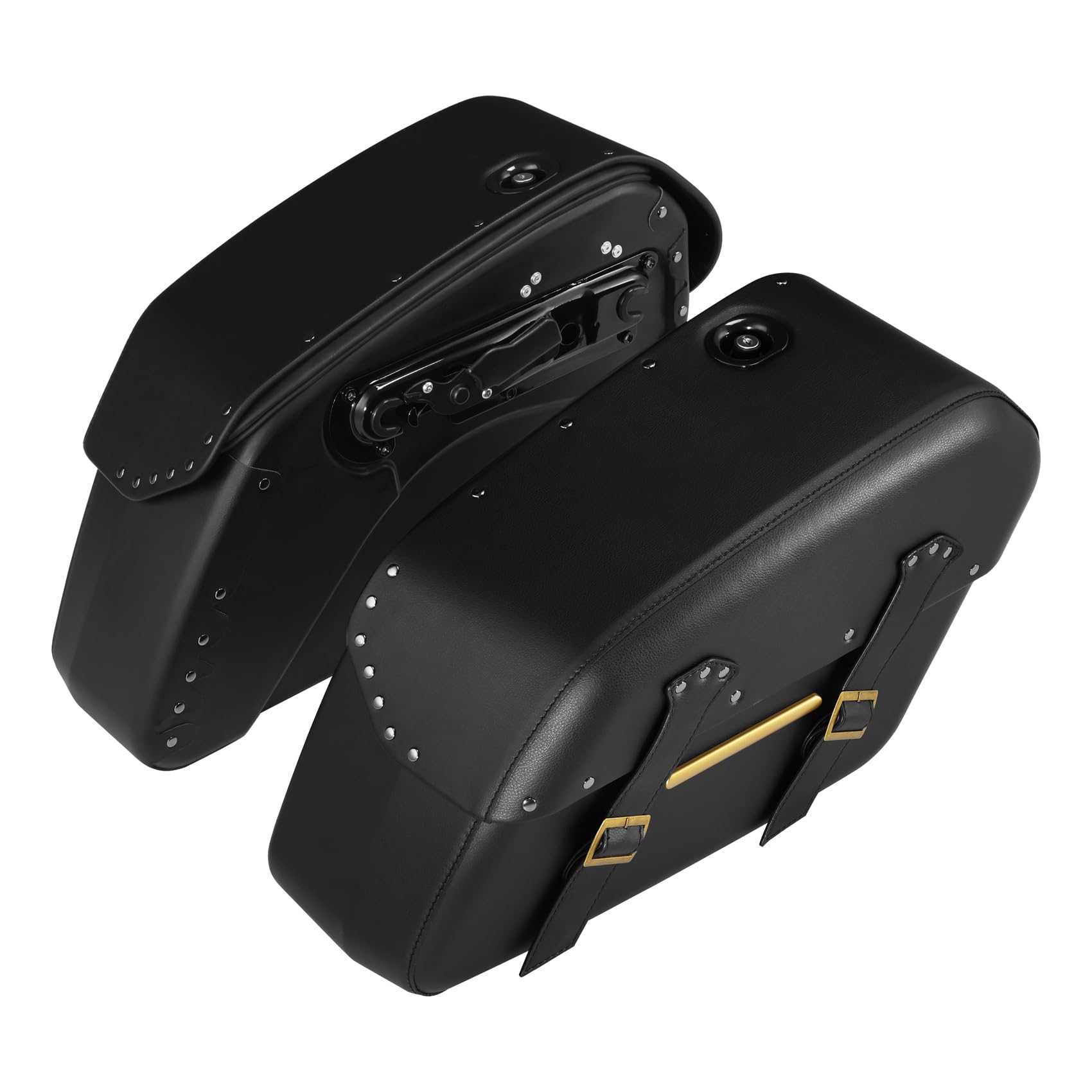 C.C. RIDER Motorcycle Leather Saddlebags Side Bags Fit for BMW R18 2020-24 R18 Classic 21-24