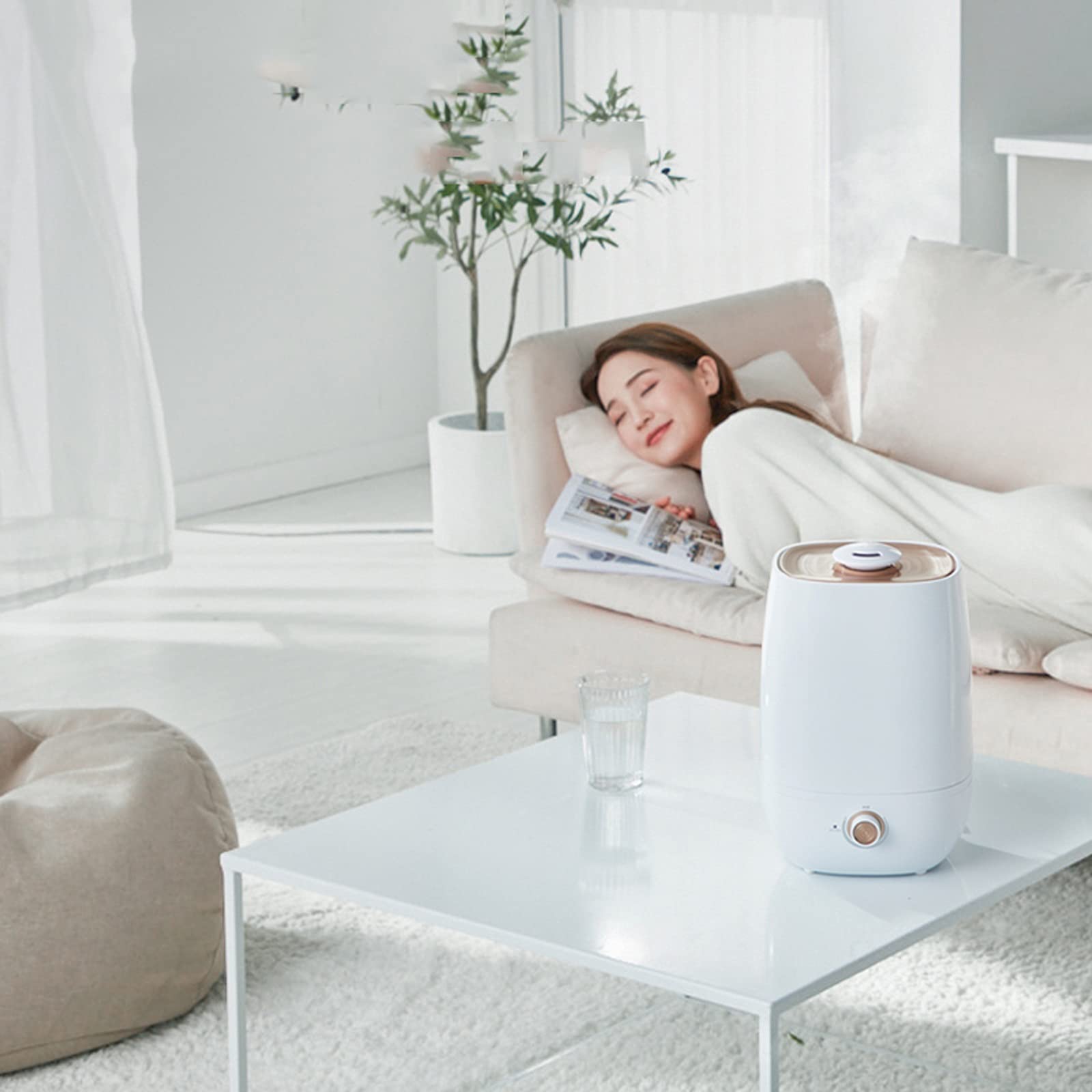 SUNESA Humidificador Ultrasónico Humidificador de Niebla Fresca ultrasónica: la Unidad Premium dure tohours con un Funcionamiento con susis silenciosos, Apagado automático Humidificador de Aire