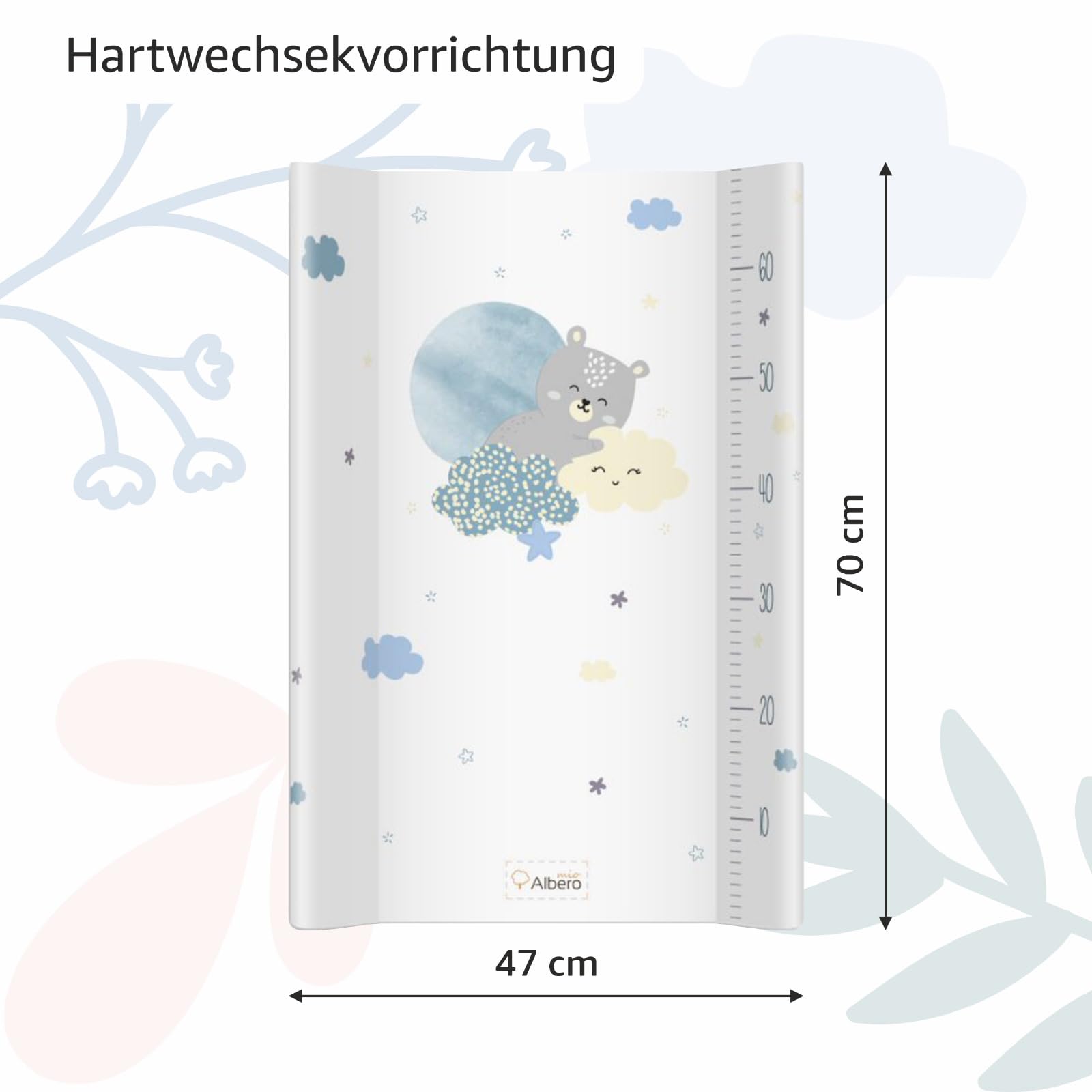 Weiche Wickelauflage Baby Wickelunterlage für Junge und Mädchen Wasserdicht Wickeltischauflage Abwaschbar Für ein Neugeborenes Faultiere 70x47x3cm