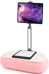 elitehood Suporte Kindle de 45,7 cm para leitura na cama, almofada ajustável para tablet, suporte de travesseiro Kindle macio para cama, compatível com celular de 6 a 13 polegadas, iPhone, iPad Pro