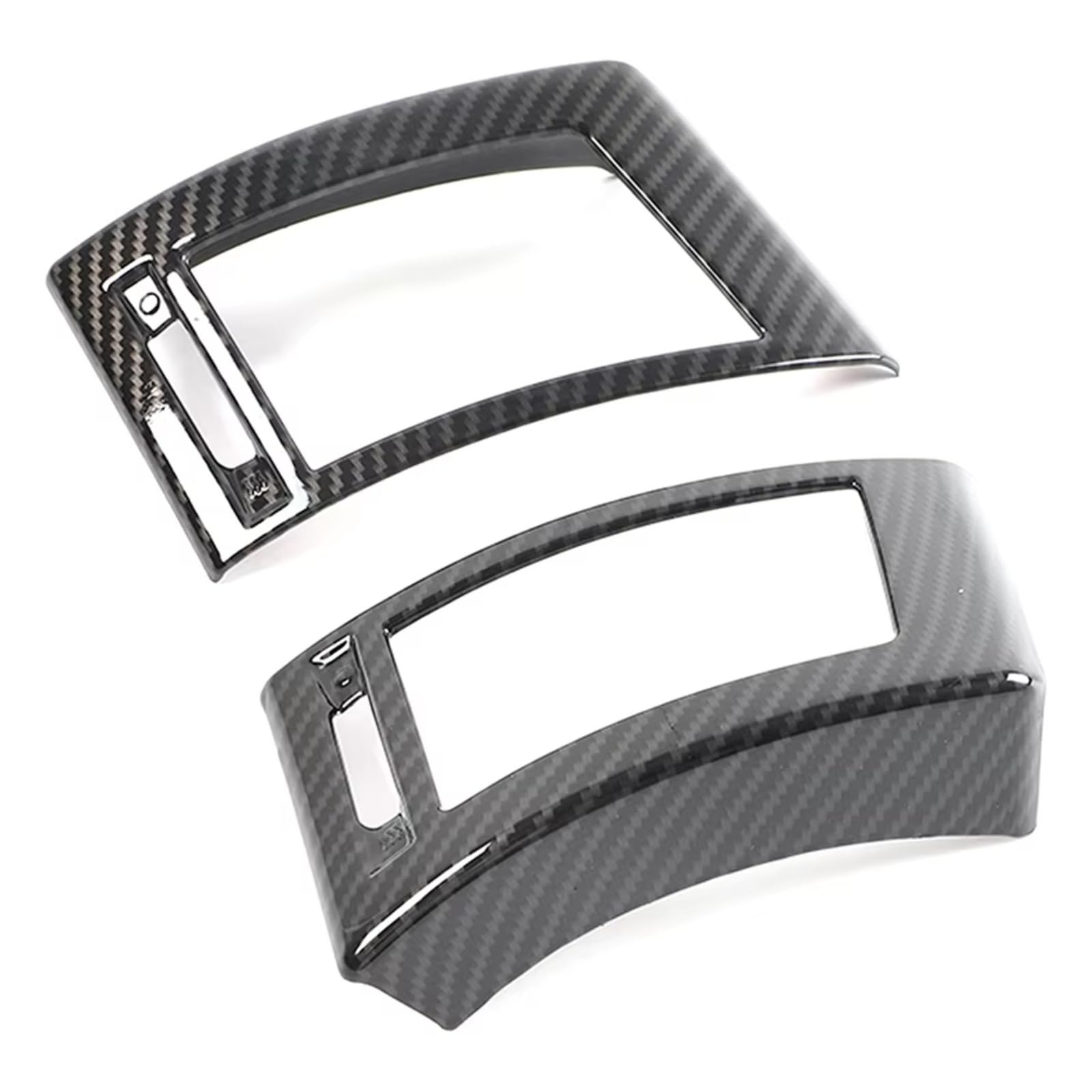Car Interior Moulding Trim for Jaguar for F-Type 2013-2024 Car Center Console Side Air Outlet Frame Decorative Cover Sticker Accessories(Carbon Fiber)