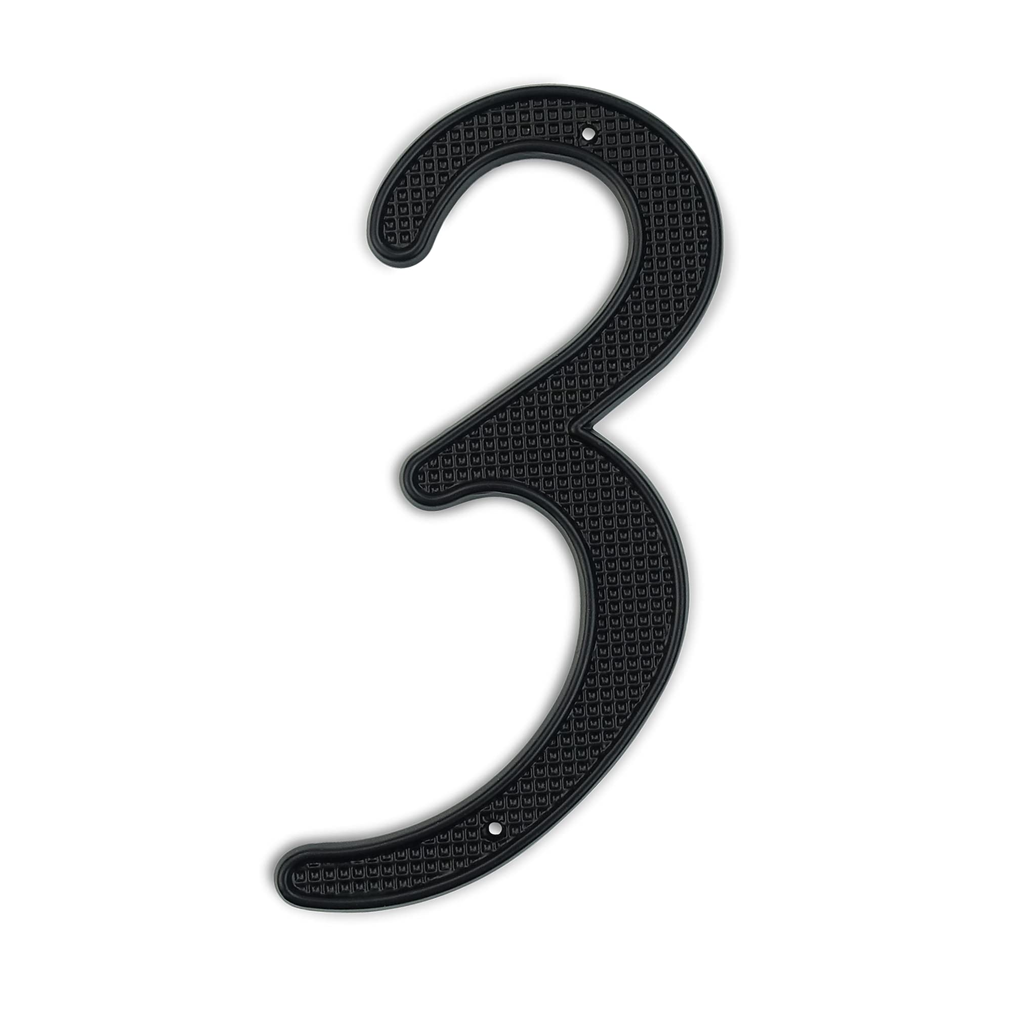 HASWARE House Number Sign 4 inch Modern Door Numbers Signage Plaque Street Home Address Numerals Zinc Alloy (3, Grid black)