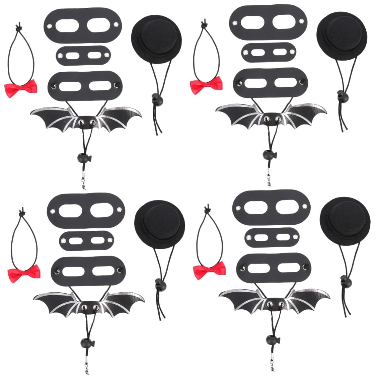 Angoily 4sets e Guinzaglio Per Lucertole Con Cappello Regolabile Per Passeggiate Accessori Per Rettili Per Gechi e Camaleonti Materiale Di Alta Qualità Stile Elegante Per Occasioni