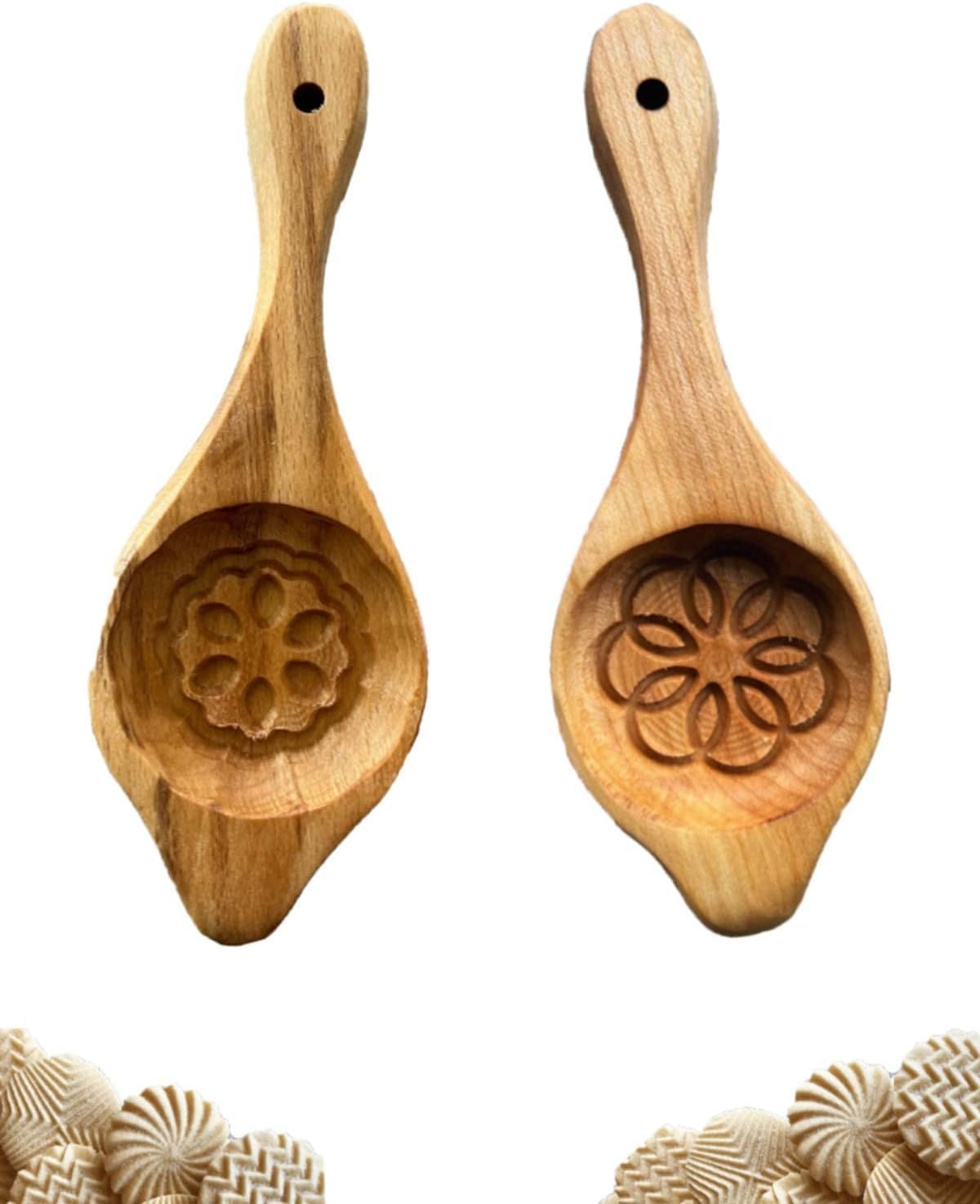 DIY Keksausstecher 2 Stück Holz Keksformen Eichhö Produktbild-Vorschau 8