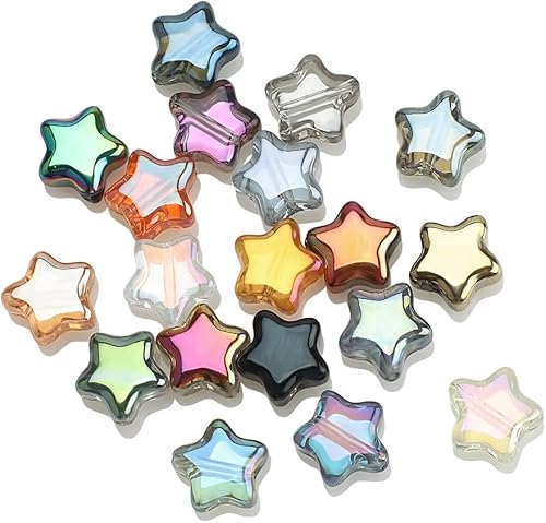 Miniatura 1 de 200 cuentas espaciadoras de estrella, cuentas espaciadoras en forma de estrella, cuentas de estrella de poni, cuentas de estrella para joyería,