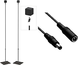 Skywin VR Stand and Hidden Cable Set Compatible with HTC Vive & Index Base Station - Tempered Glass HTC Vive Stand and Cable Set for Vive and Rift Constellation Sensors (Hidden Cable Version)