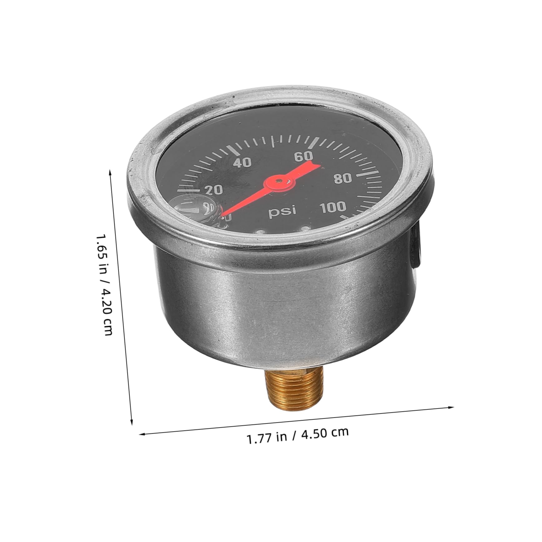 Mobestech 4pezzi Manometro Per Pressione Carburante Indicatore Gasoline Con Attacco Strumento Di Misura Sicuro e Preciso Per Sistemi Di Alimentazione Auto
