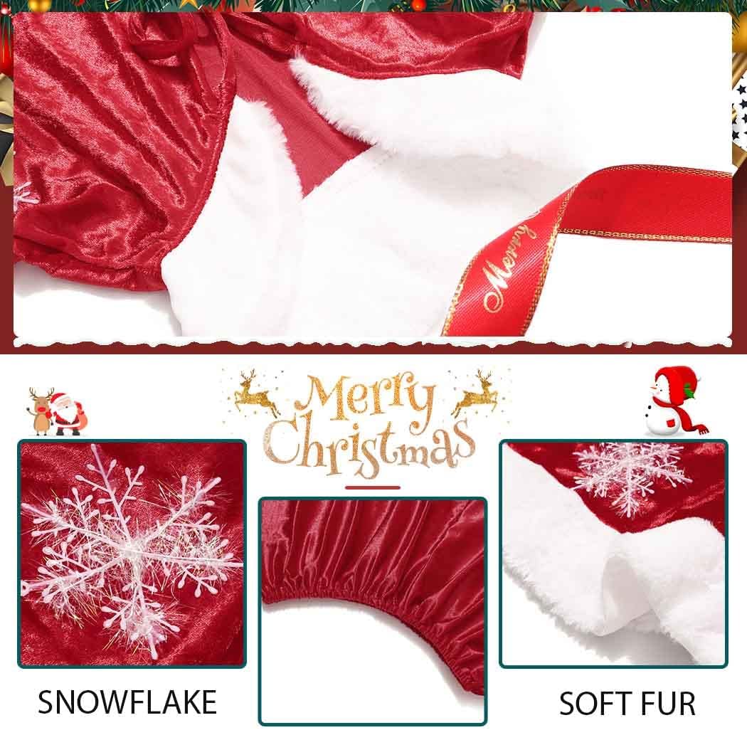 JAKAWIN Christmas Cape Xmas Costume Outfit Snowflake Cloak for Women