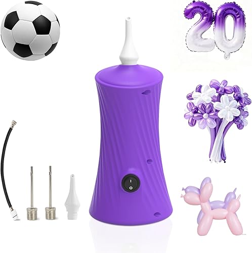 Miniatura 7 de Ball Pump Balloon Pumps Electric, Balloon Pump Portable Long Animal Balloon Pump, Electric Blower Machine Inflator Basketball Pump 260 Balloon Pump