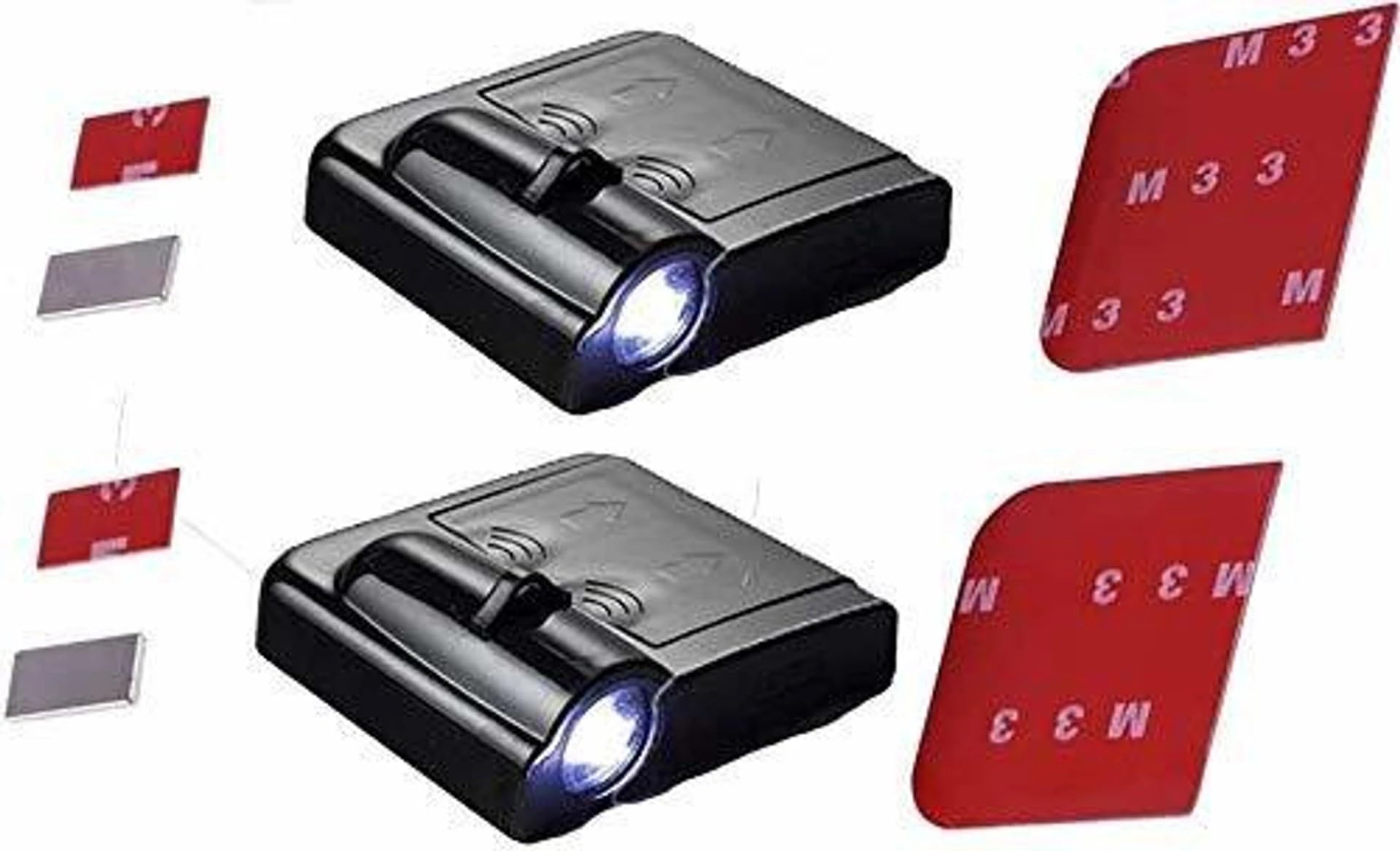 Wireless Car Door Logo Light Compatible with Thar, Scorpio,XUV 3XO,Scorpio Classic | LED Ghost Shadow Welcome Light | Easy Stick No Wiring | Automatic Sensor | Car Door Projector Lights (Pack of 2)-image-43