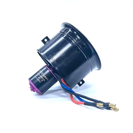 EDF 64 Mm 3S 3900 KV – Ventilateur Conduit électrique 11 Pales Pour Avion RC, Moteur Sans Balais Haute Vitesse