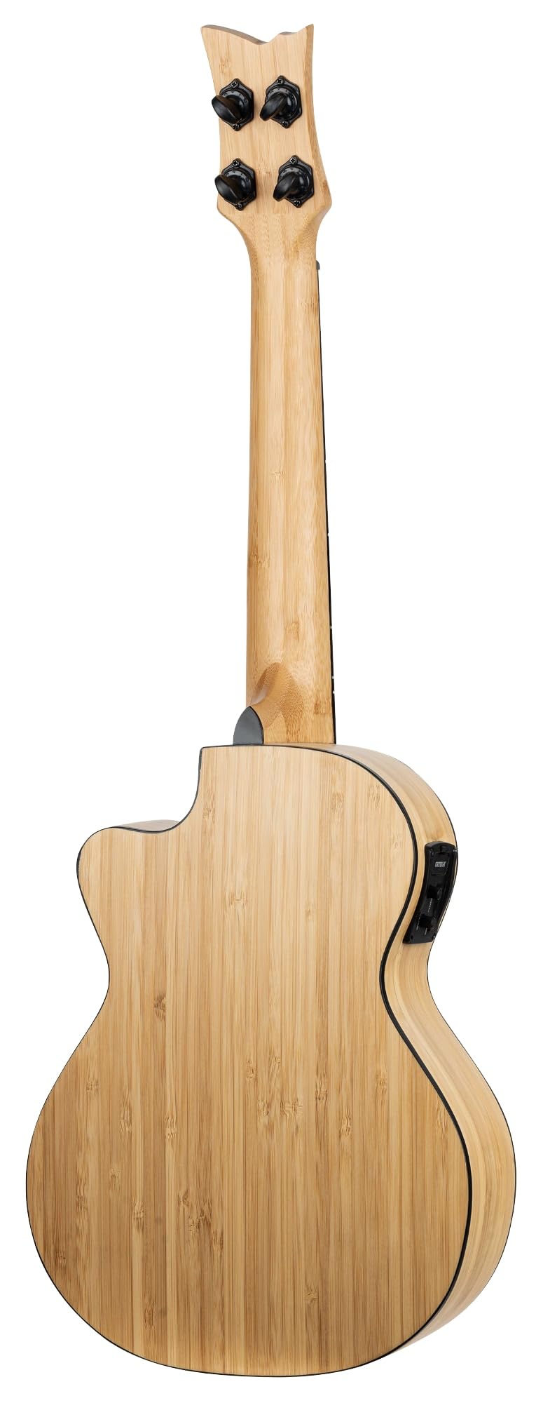 Ortega Guitars Ukelele Tenor electro-acústico - Serie Bambú - incluye Gig Bag Deluxe - bambú (RUNAB-TE)