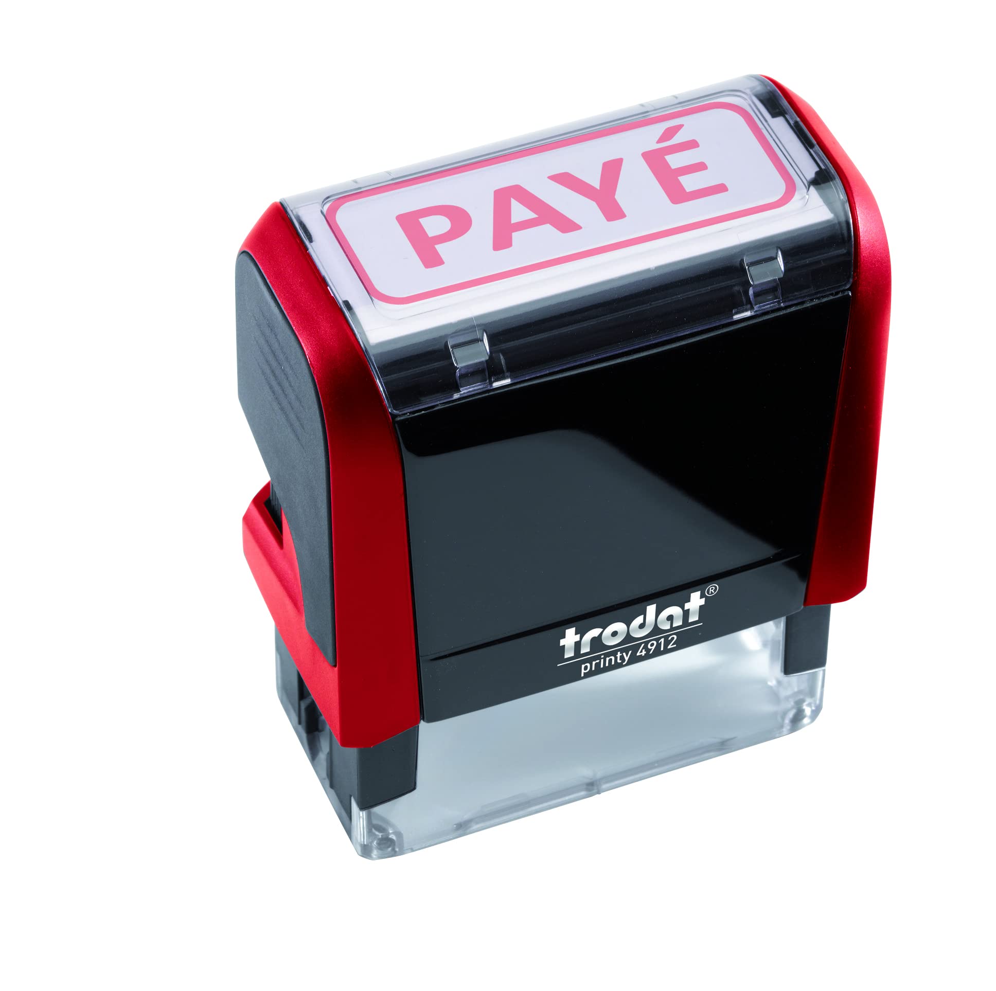 Trodat B499202 X-Print "PAYE" - Sello automático, color rojo