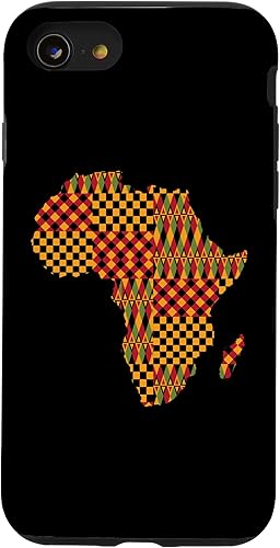 iPhone SE (2020)  7  8 Kente African Pride Traditional Ethnic Pattern Africa Map Case