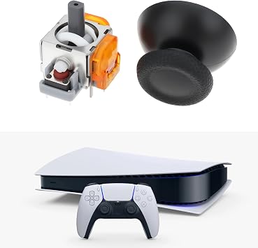 2Pcs TMR Hall Effect Joystick & Thumbsticks Caps Compatible with PS5 Controller