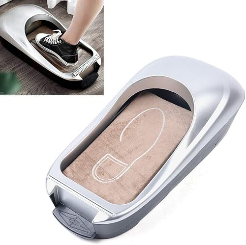 Miniatura 7 de Dispensador automático de cubiertas de zapatos, máquina de envolver zapatos, cubierta de zapatos desechable portátil para casa, oficina, hospital,