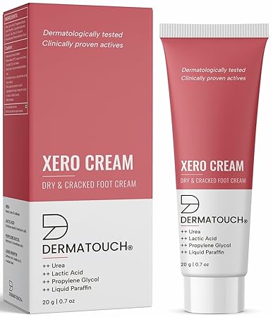 DERMATOUCH Xero Cream | Specially for Dry & Cracked Feet | Soothes & Moisturizes |For Corns & Calluses| For both Men & Women | 20G