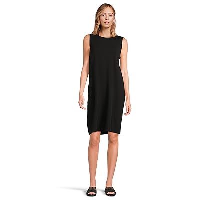 Eileen Fisher Round Neck Knee Length Dress Women