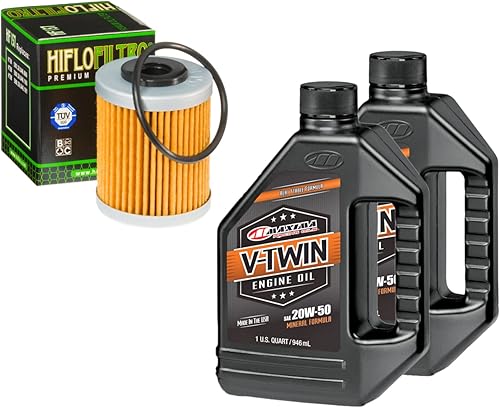 RAD Powersports Kit de cambio de aceite y filtro para Polaris 2007 Outlaw 525 Irs V-Twin 20W-50