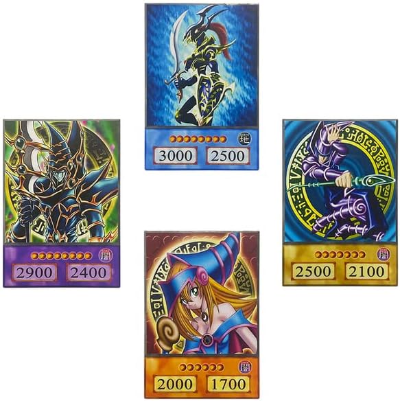 AEPRO - Yu-Gi-Ohss! Anime Style Duel Monsters Blue-Eyes White DRAGONs Exodia Black Magician YuGiOhs Collection Cards Тоуs (4PCS-MFS)