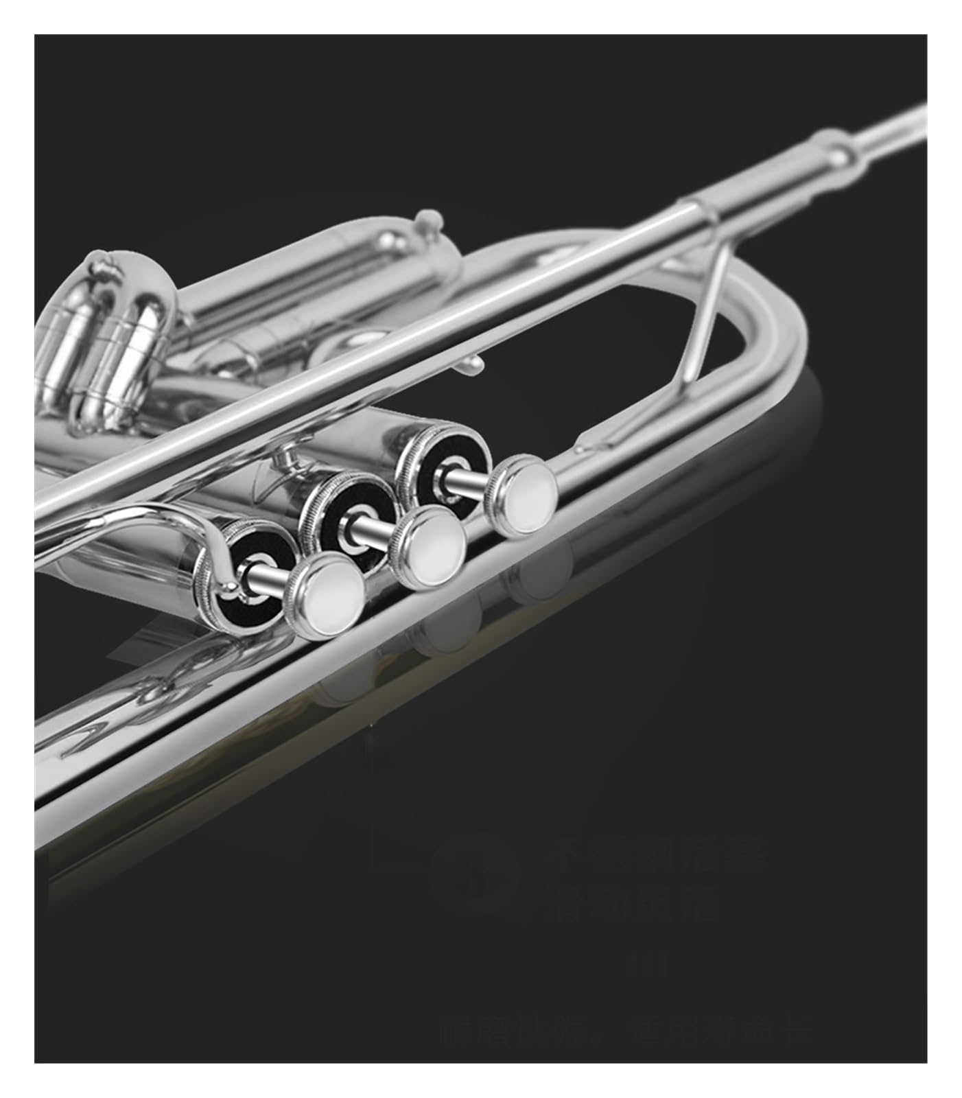 trąbka instrument Trąbka B-dur do testów wydajności dla początkujących dzieci mosiężny niklowany instrument dęty zachodni