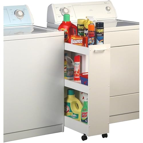 Venture Horizon Mobile Laundry Caddy (White)
