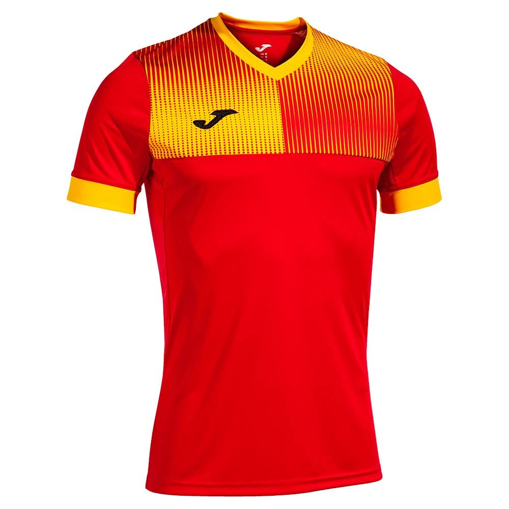 Joma Men's Eco Supernova T-Shirt, Red Yellow, M