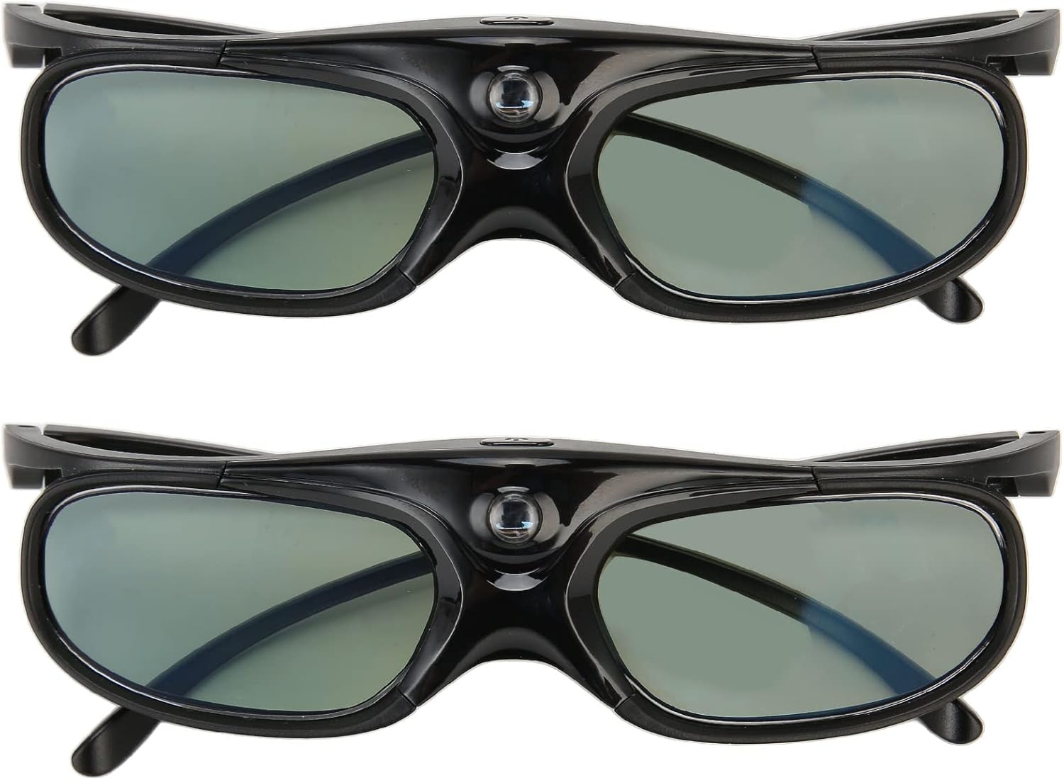 Simple DLP 3D Adjustment 144Hz Glasses Active Watch Refreshment Ritation of The Right Left Eye for 3500, Black 2 Comfortable Pack