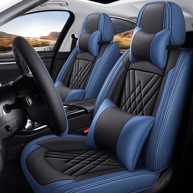 Housse de siège voiture cuir PU ensemble complet pour protection auto Jetta Passat