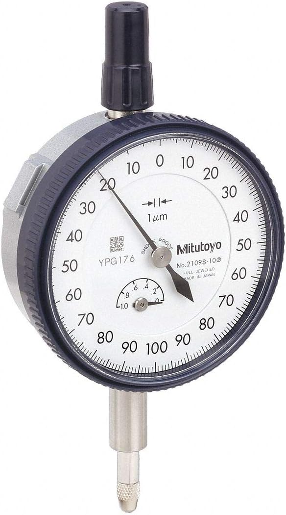 2109S-10 Dial Indicator, M2.5X0.45 Thread, 8mm Stem